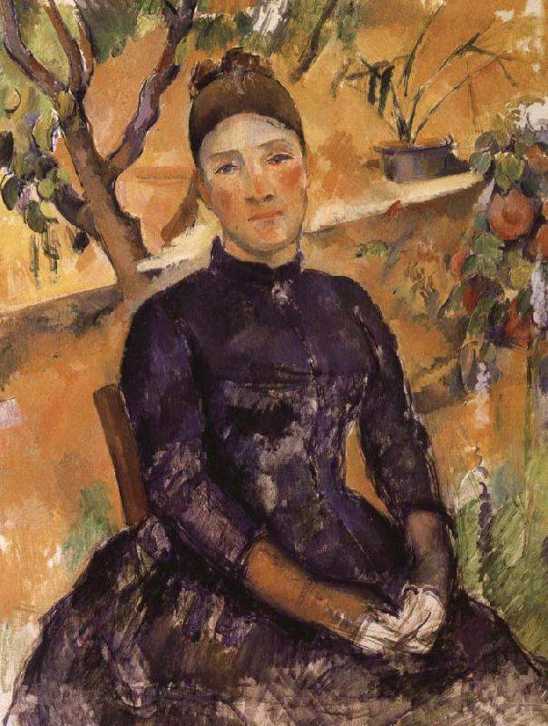 Paul Cezanne Mrs. Cezanne oil painting image